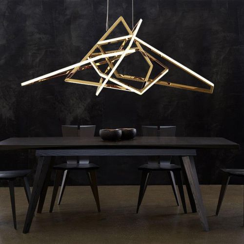 Gomeisa Steel Geometric Chandelier